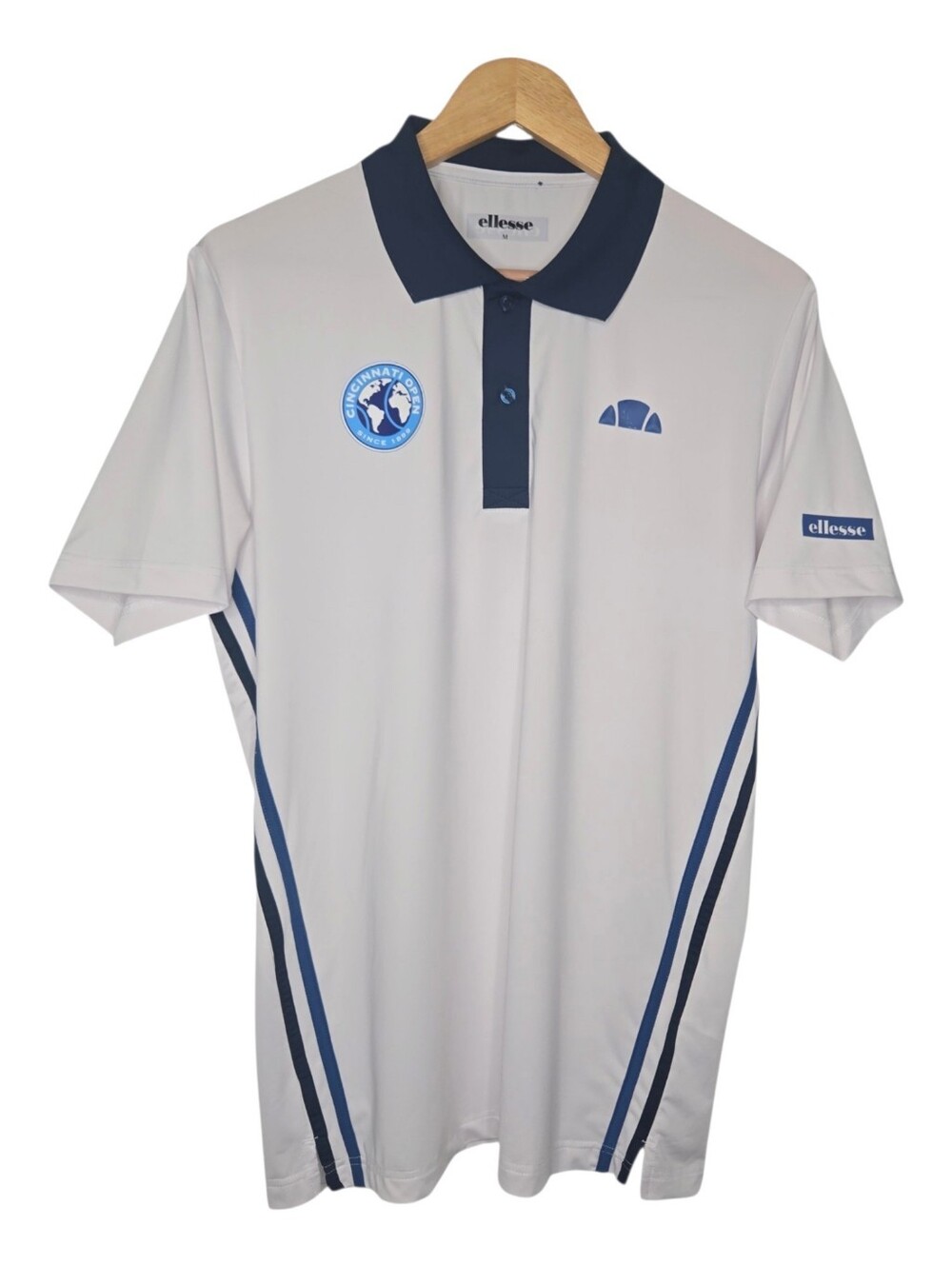 Ellesse Mens Official Cincinnati Open Tennis Polo Shirt Medium